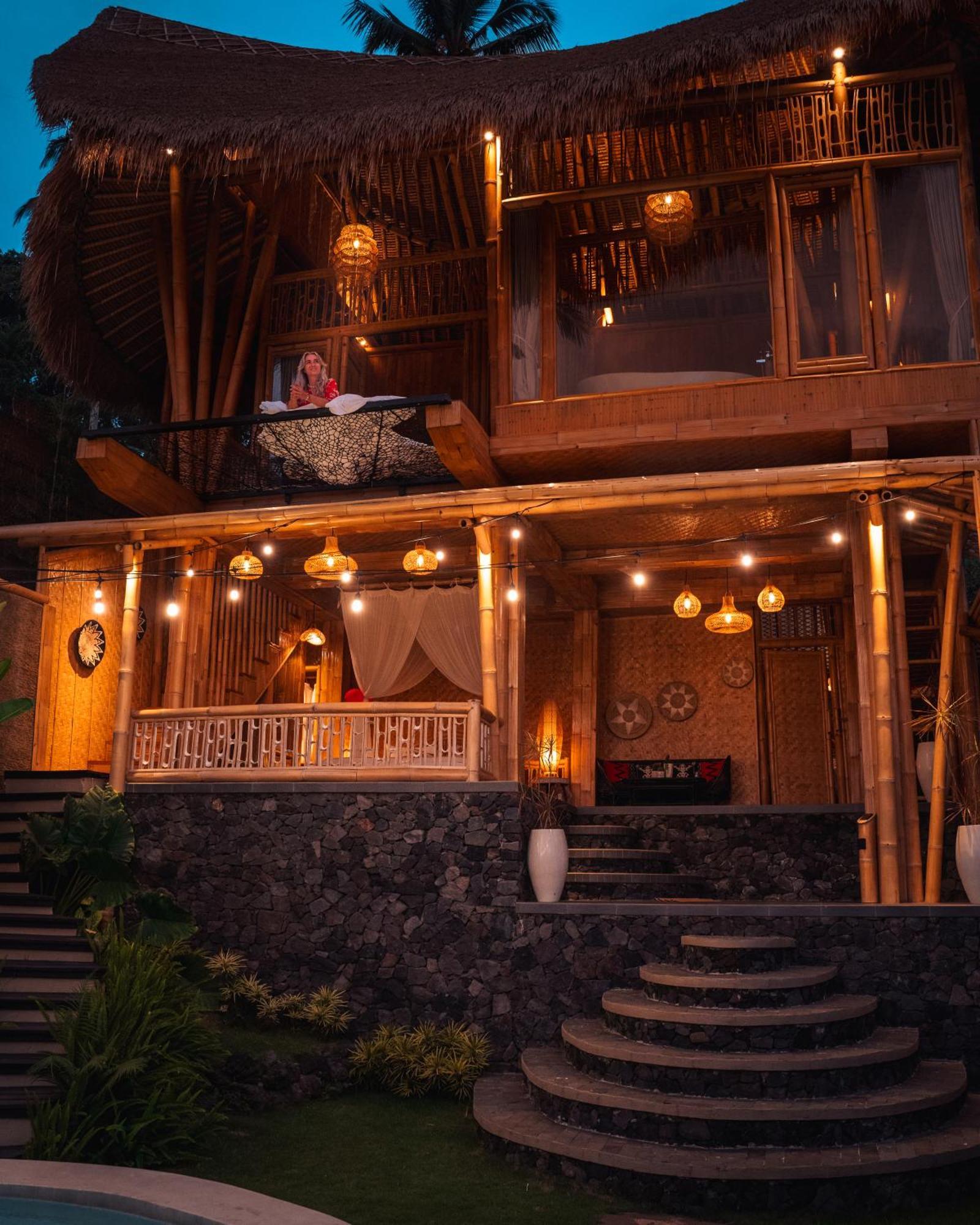 Villa Makerti Bali~Bamboo House à Selat Extérieur photo
