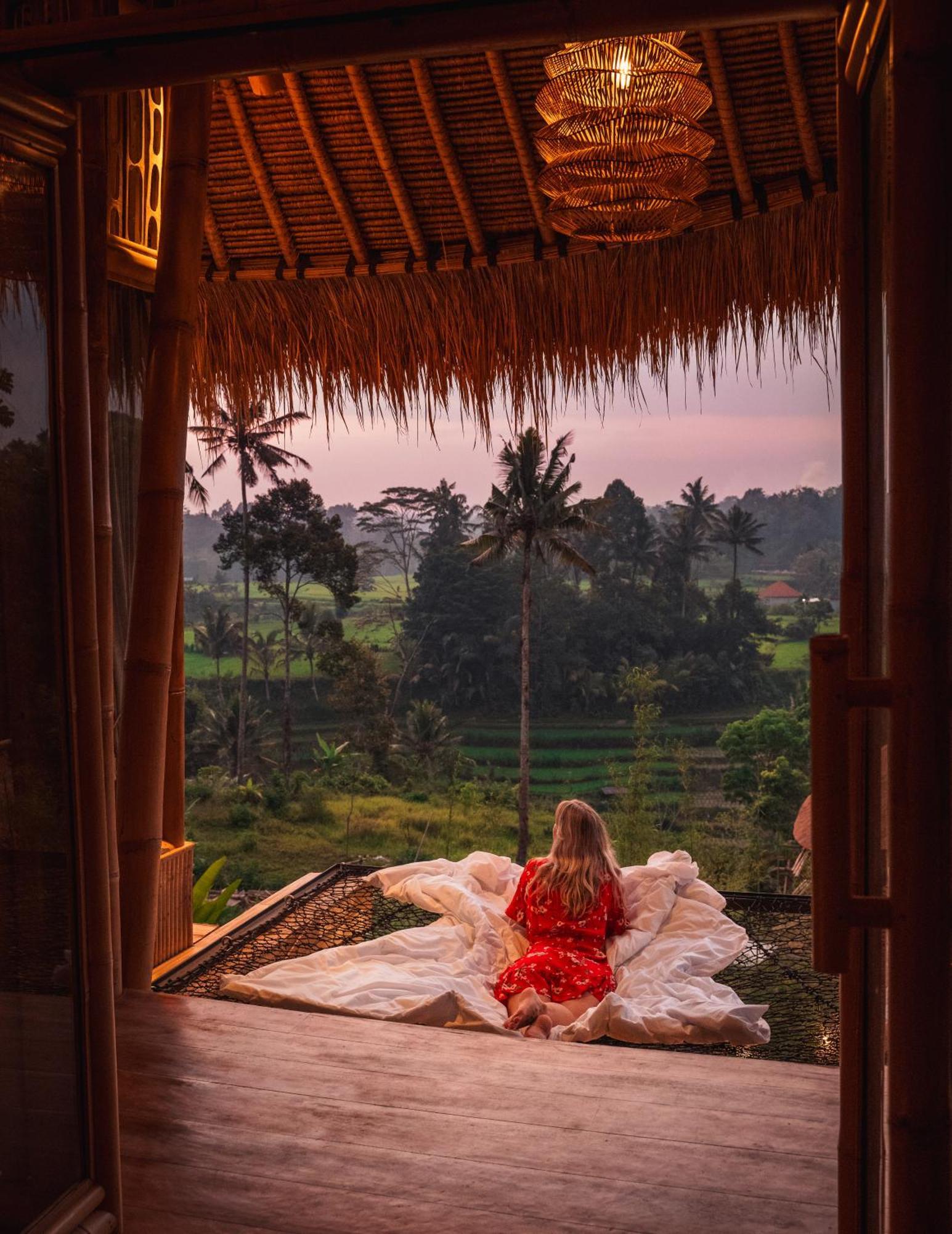 Villa Makerti Bali~Bamboo House à Selat Extérieur photo
