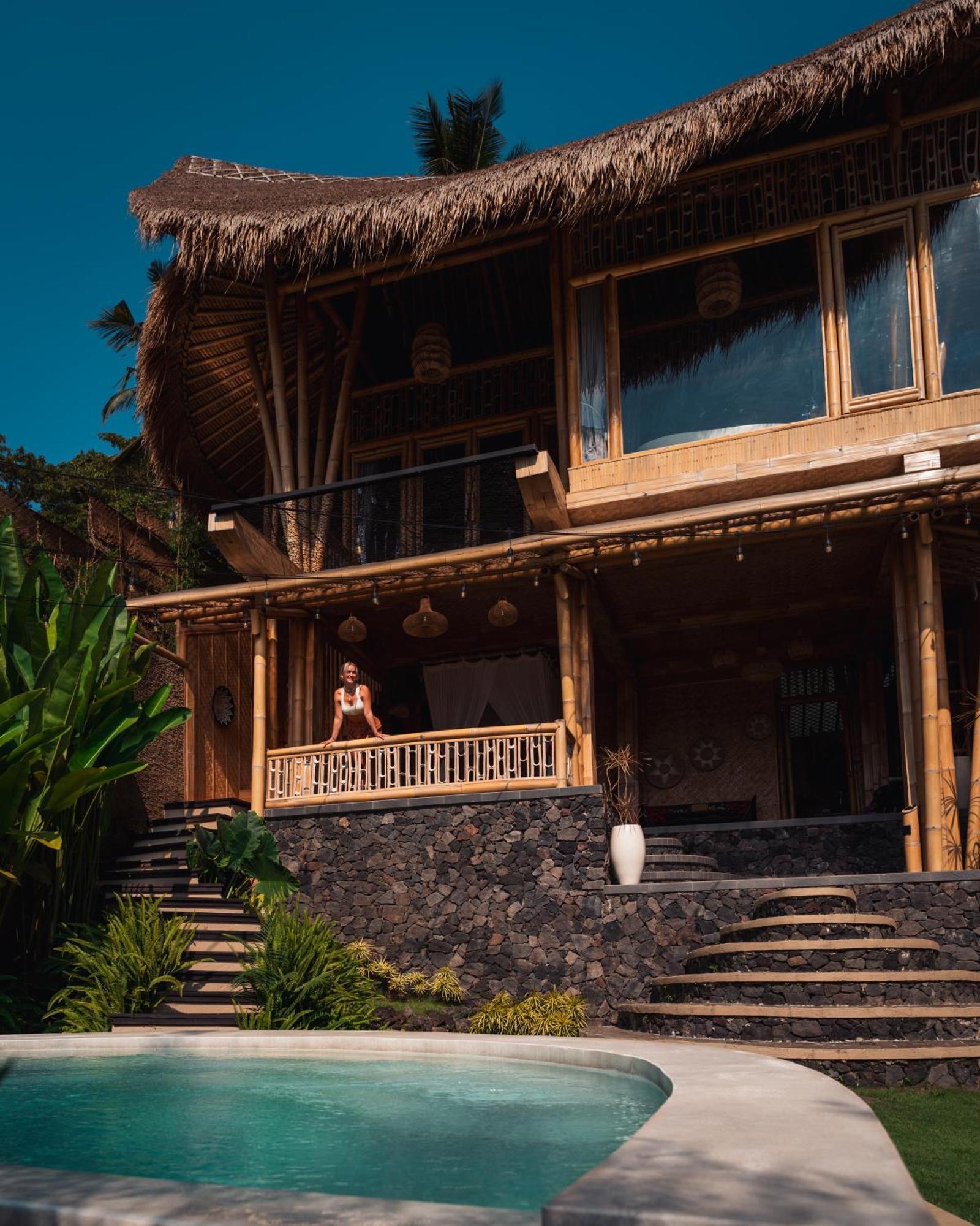 Villa Makerti Bali~Bamboo House à Selat Extérieur photo