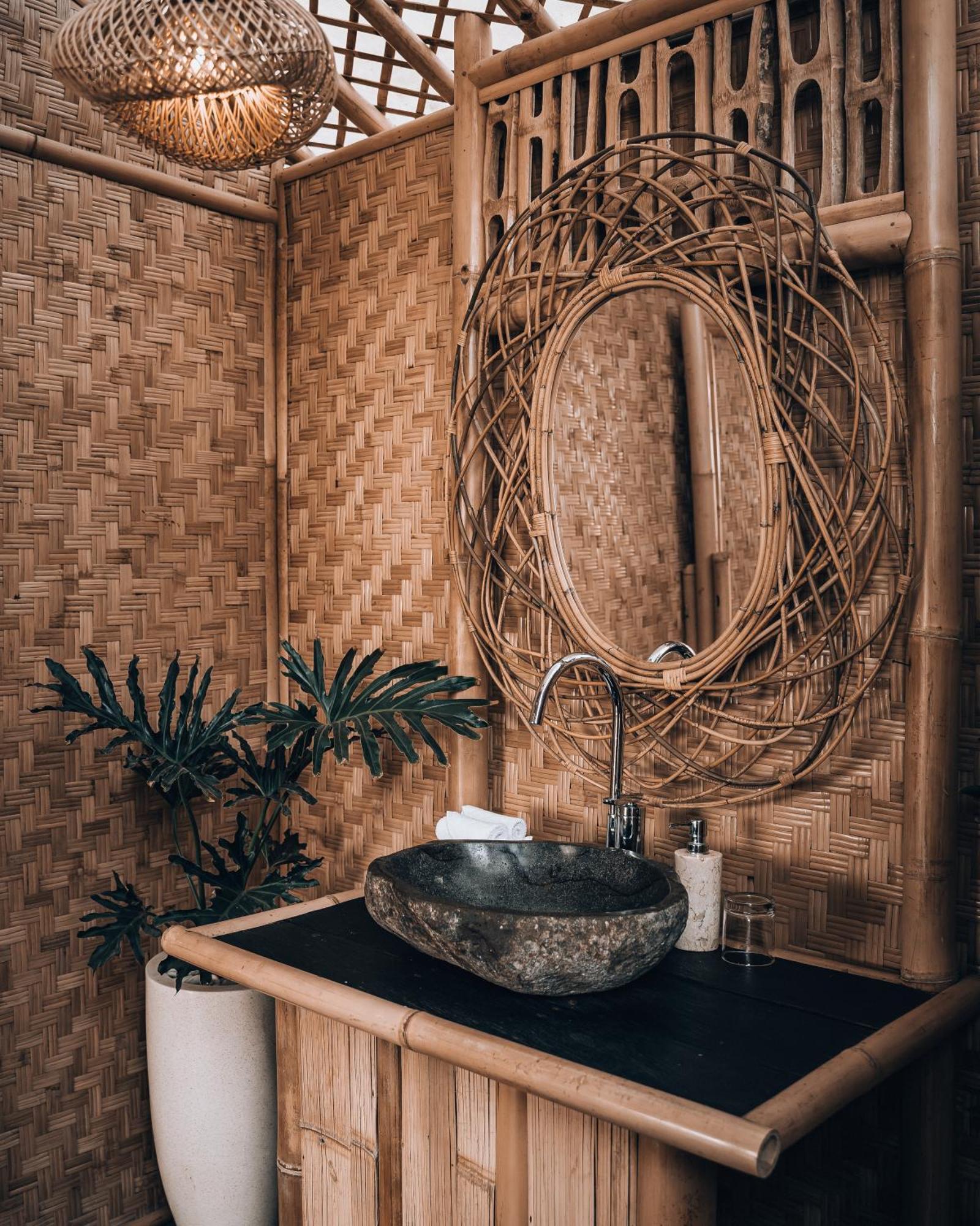 Villa Makerti Bali~Bamboo House à Selat Extérieur photo