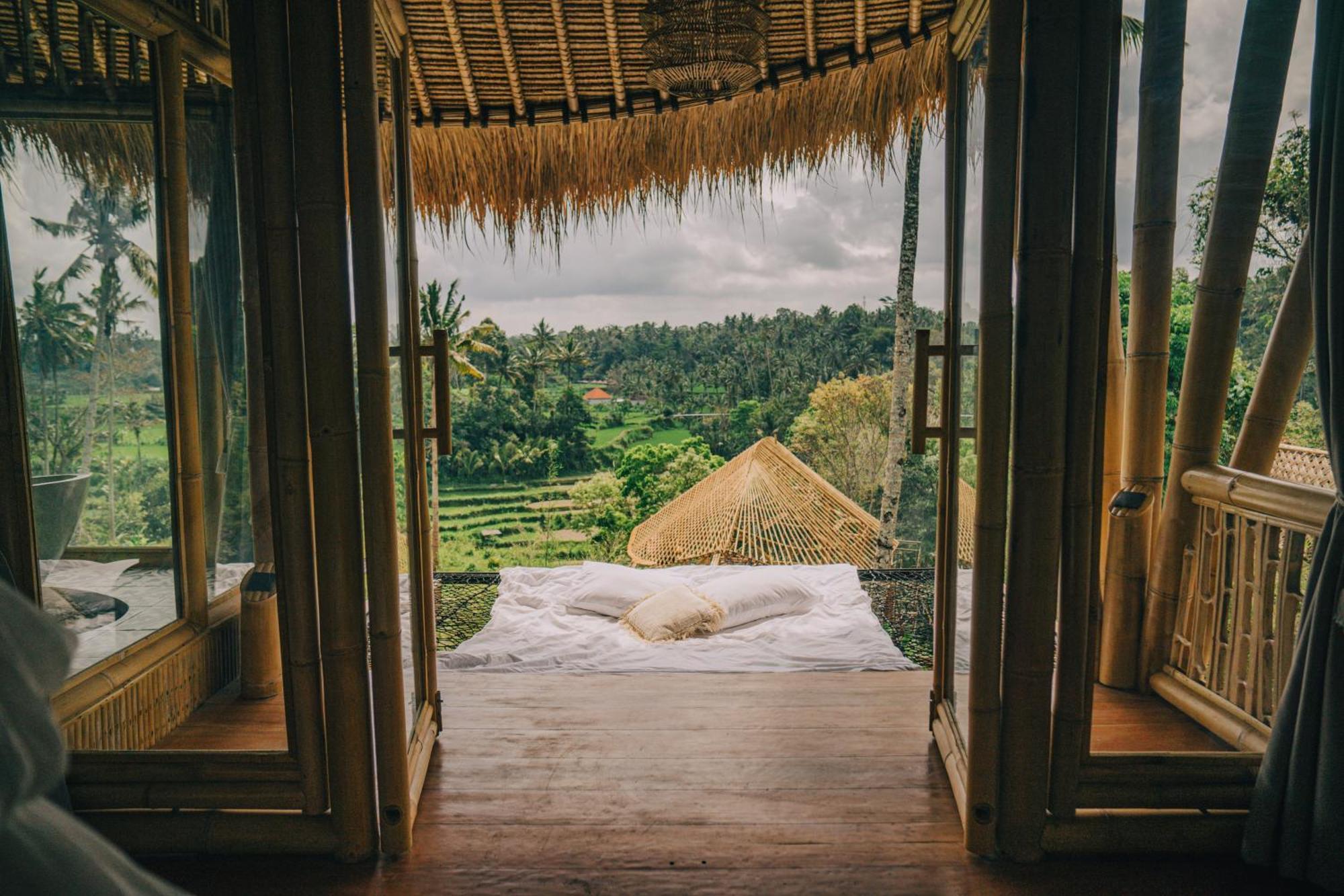 Villa Makerti Bali~Bamboo House à Selat Extérieur photo